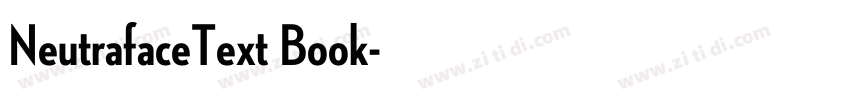 NeutrafaceText Book字体转换